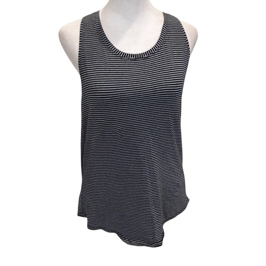Lululemon Black and White Striped Racerback Tank Womens Size 4