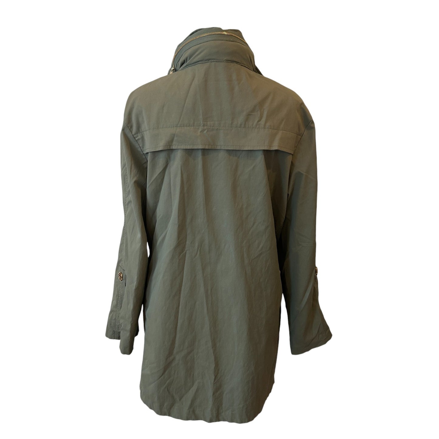 Ciao Milano Tess Olive Green Water Resistant Rain Jacket Women's Size Medium