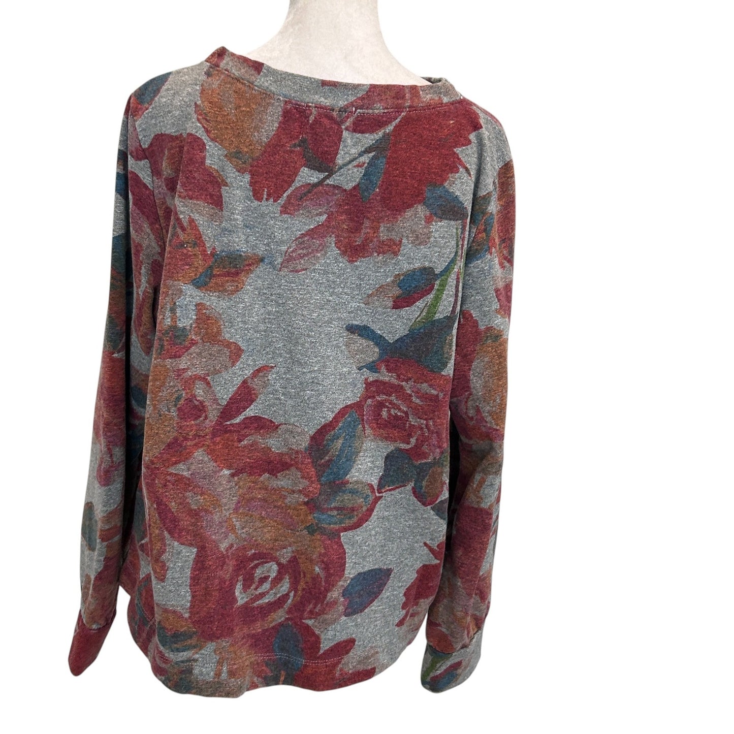 Anthropologie T.LA Floral Pullover Sweatshirt Womens Size Medium