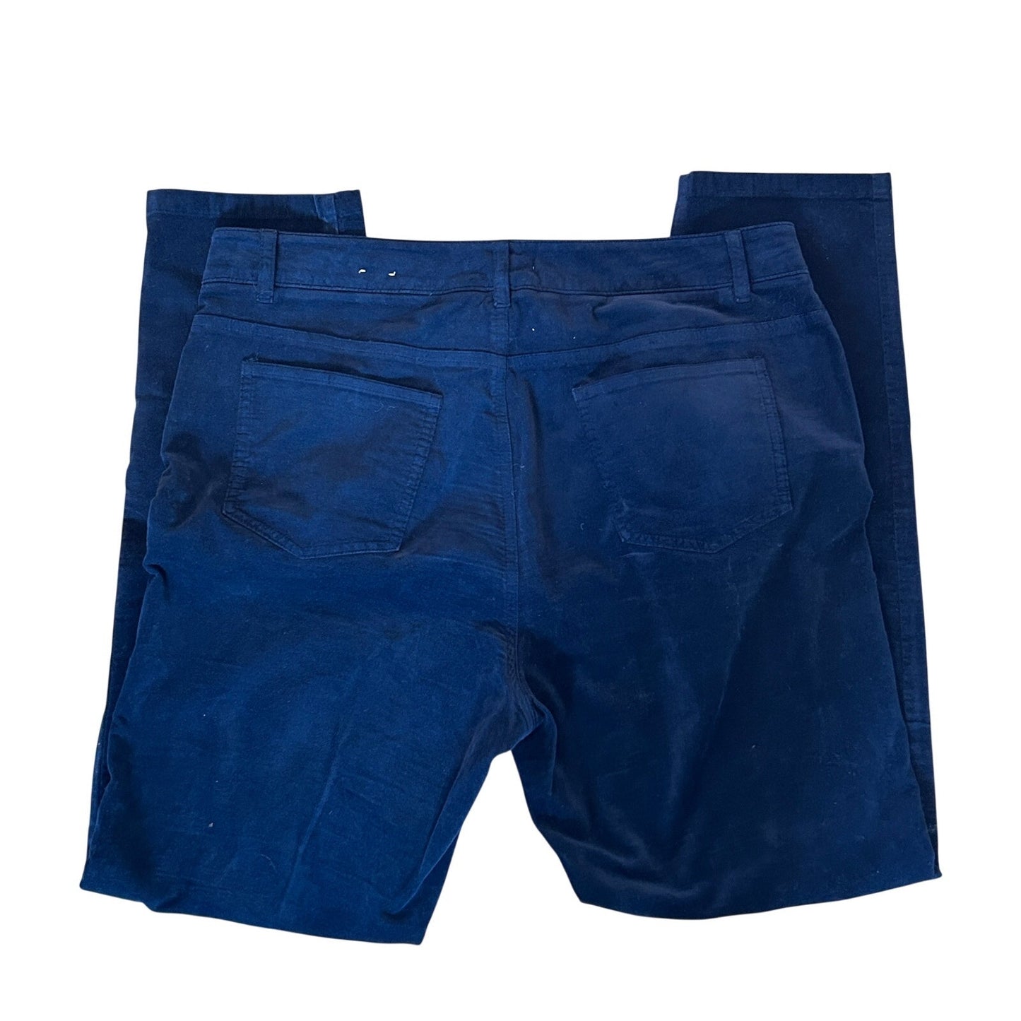 J. McLaughlin Navy Blue Velvet Pants Womens Size 12