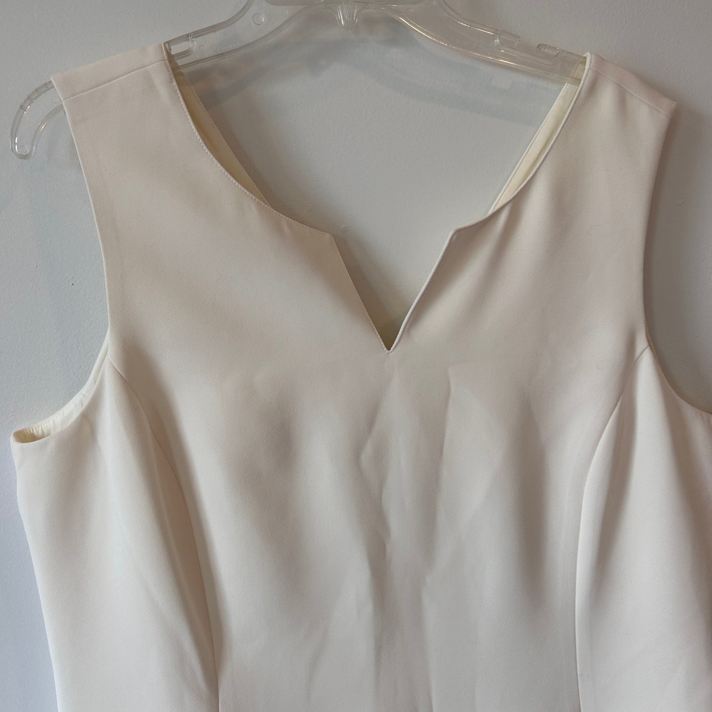 Per Se Carlisle Off-White Casablanca Sleeveless Sheath Dress Size 16 NEW