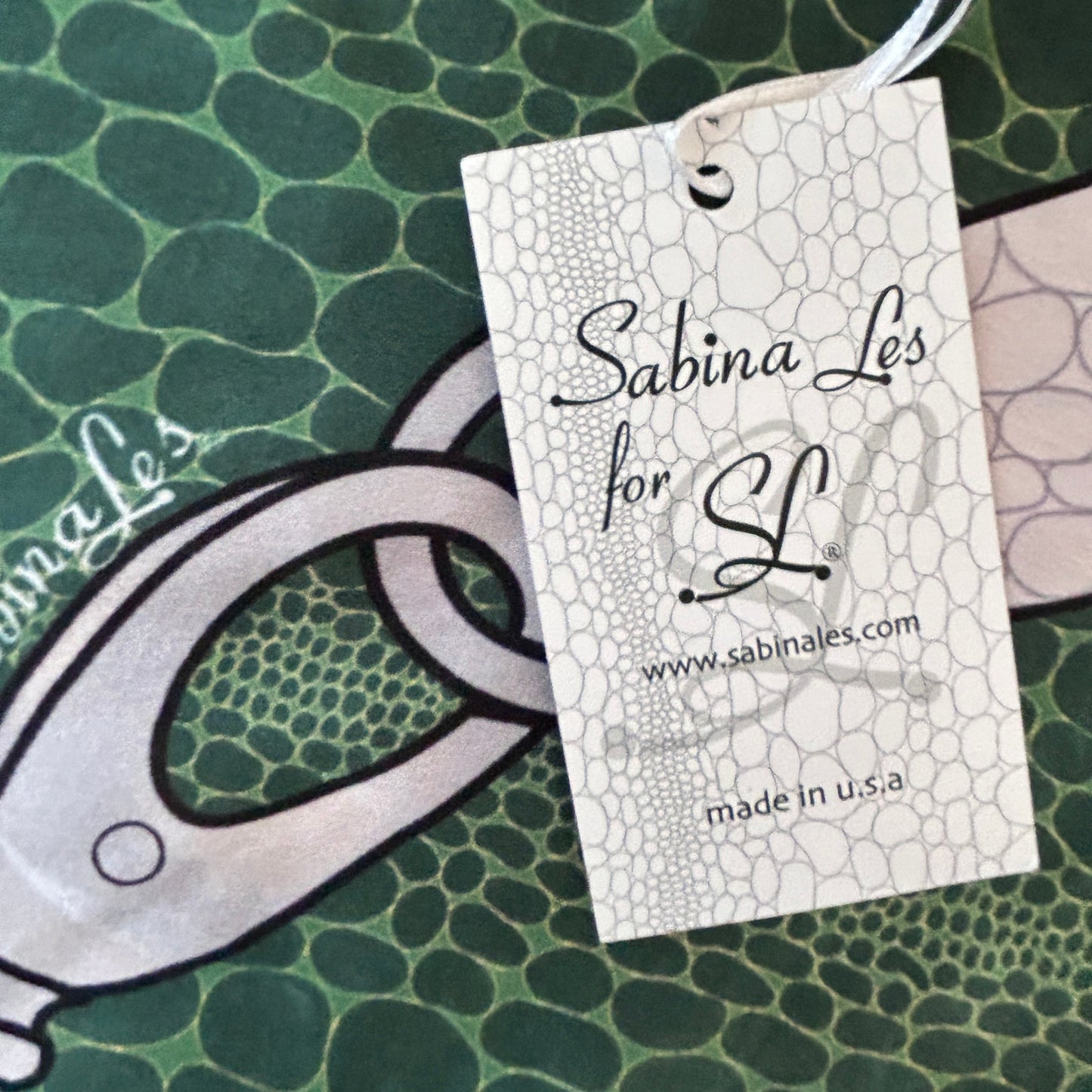 Sabina Les 100% Silk Scarf Green, Yellow, Red Clubs Diamonds Hearts Spades NWT