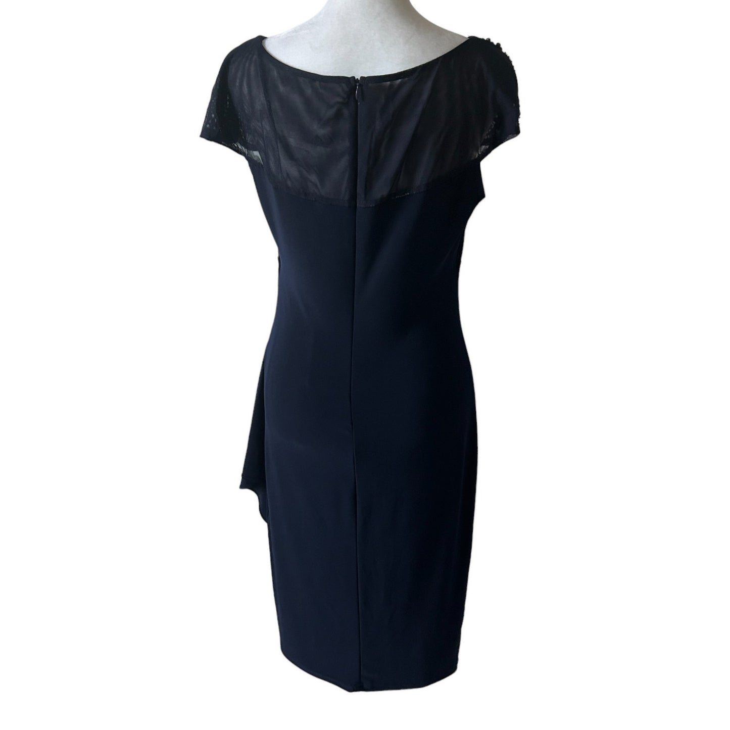 Joseph Ribkoff NEW Blue Dress Beaded Embellished Top Style 191307 Womens Size 8