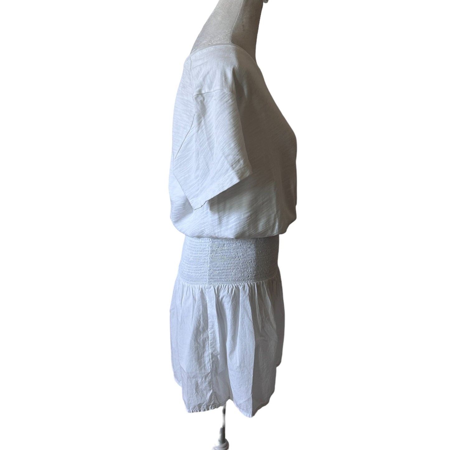 Nation LTD Los Angeles NWT Optic White Kacy Combo Dress Womens Size Small NEW