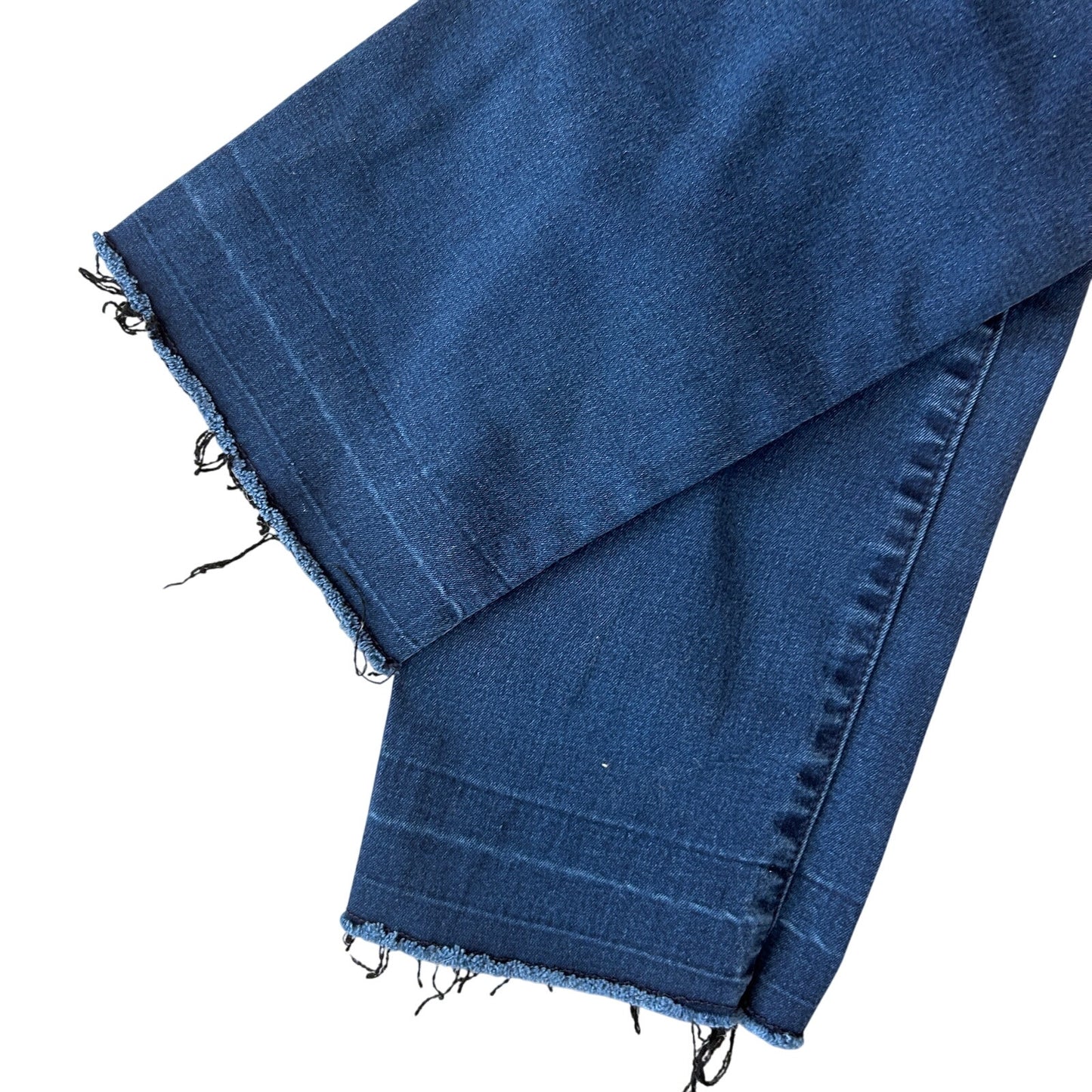 Per Se by Carlisle Stephanie Dark Wash Raw Hem Cropped Jeans Womens Size 8